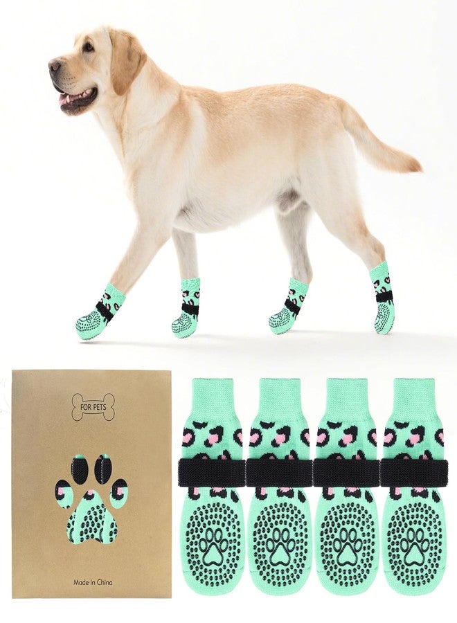 كولتيل جوارب كولتايل المضادة للانزلاق للكلاب لمنع لعق الكفوف، أحذية للكلاب مناسبة للأرصفة الساخنة والأرضيات الخشبية، جوارب متينة وناعمة ذات وجهين مانعة للانزلاق للكلاب الصغيرة والمتوسطة والكبيرة، للتحكم في الثبات للكلاب الكبيرة في السن - Image 1